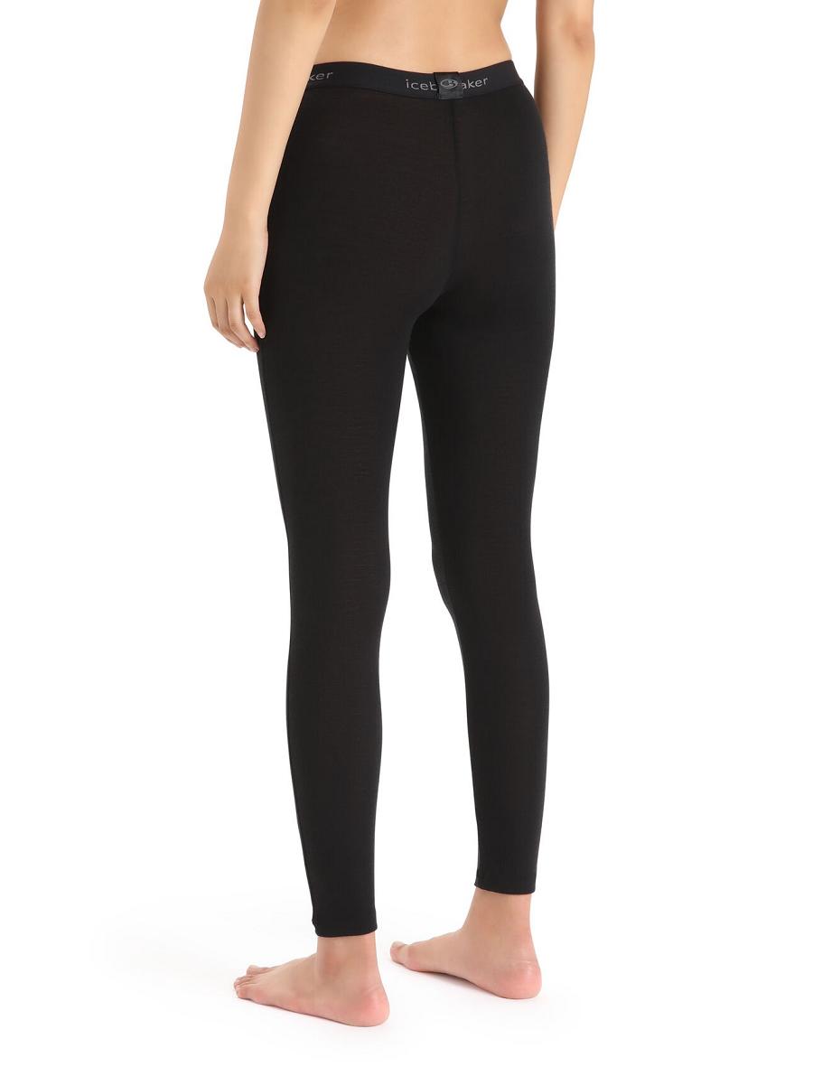 Black Icebreaker Merino 175 Everyday Thermal Women's Leggings | AU 1545TCEV